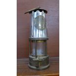An Eccles miner's lamp,