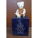 A Royal Crown Derby paperweight, Debonair Bear,