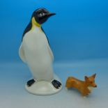 A Poole penguin and a Beswick corgi
