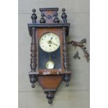 A 19th Century mahogany Vienna wall clock