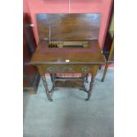 A Victorian mahogany lady's writing table