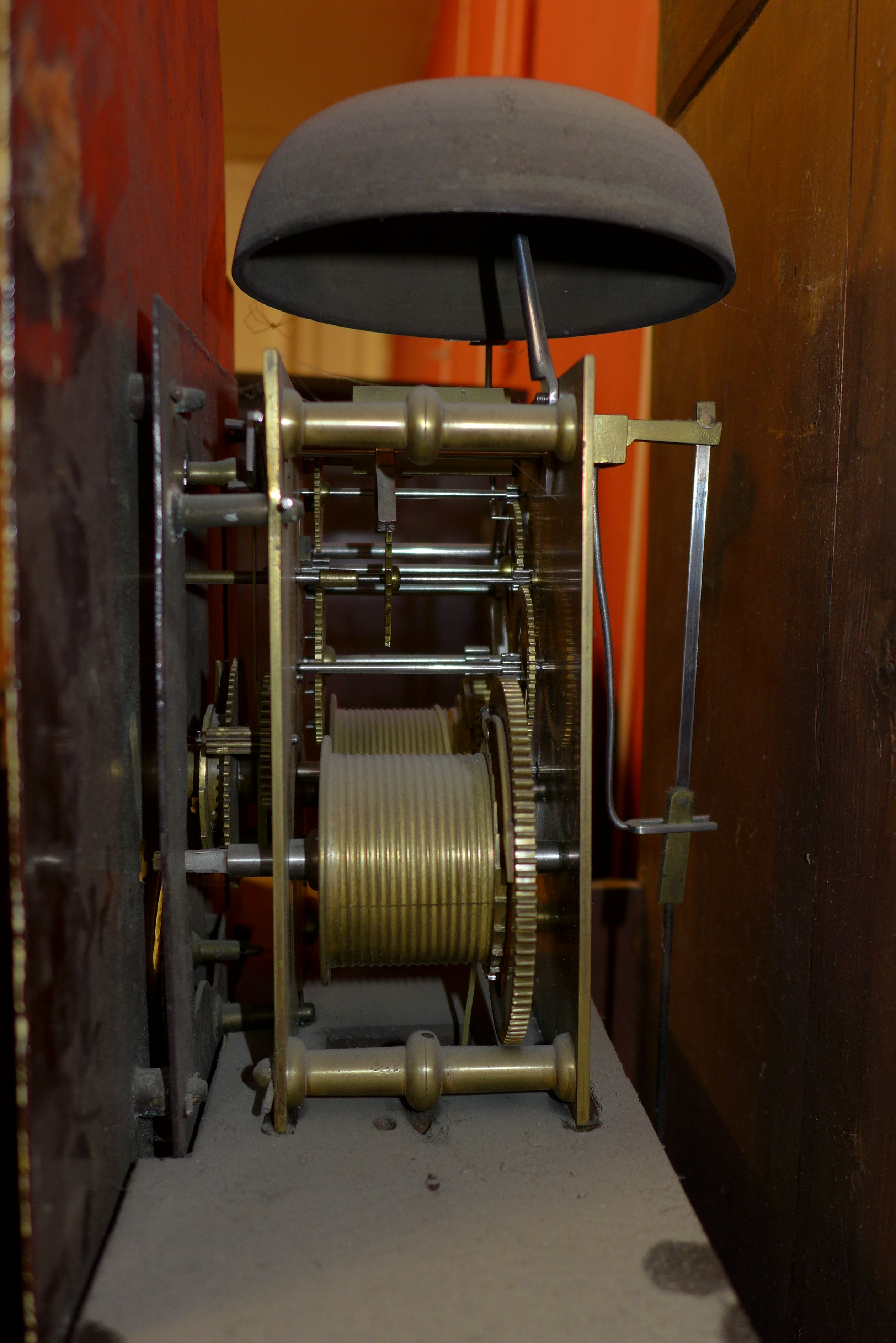 A George III inlaid mahogany and oak 8-day longcase clock - Image 3 of 4