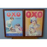 A pair of Oxo advertising prints,