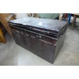 A Victorian naval tin trunk