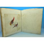 An 1829 keepsake album with engravings and hand written verse