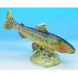 A Beswick model of a trout,