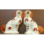 A pair of Staffordshire dogs