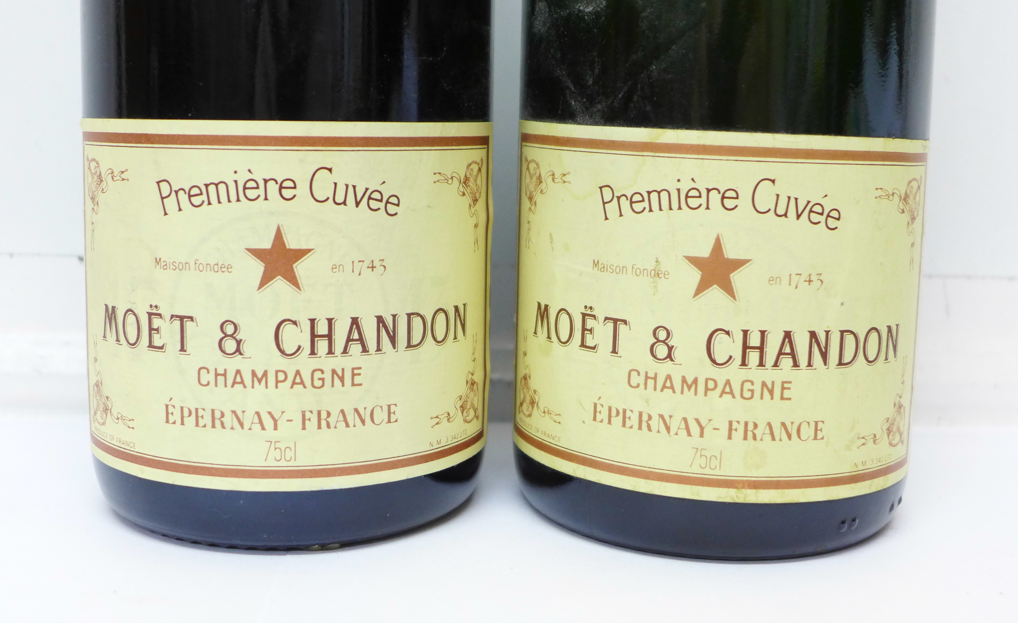 Two bottles of Moet & Chandon Champagne - Image 2 of 2