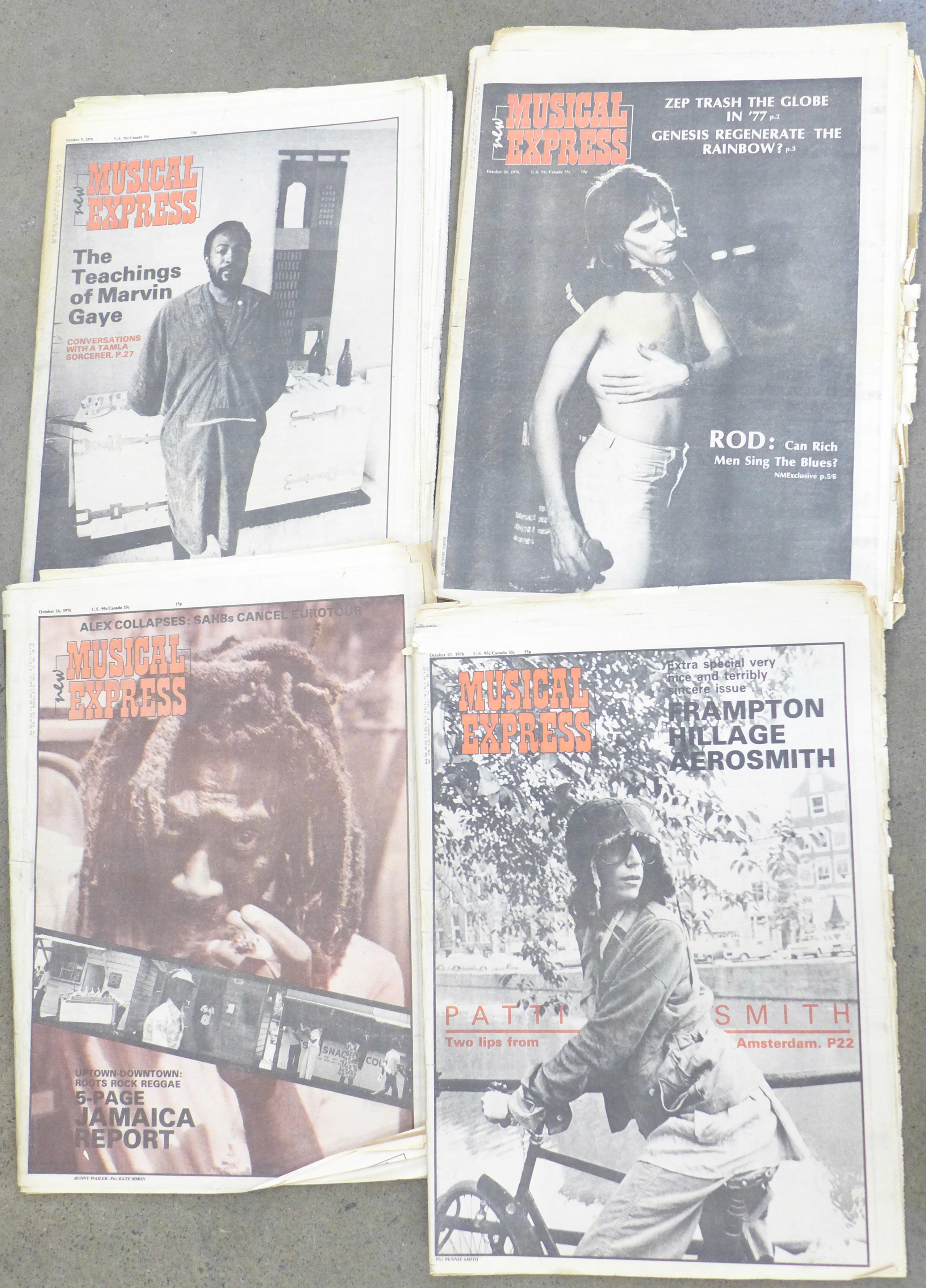 A suitcase containing music newspapers, Rolling Stone, Sounds, New Musical Express, - Image 2 of 2