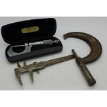 A Moore & Wright micrometer,