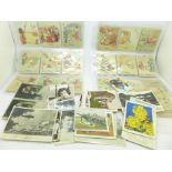 Approximately 600 large size cigarette cards including Kensitas Henry