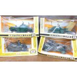 Four Britains model Military Vehicles, boxed,