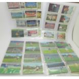 A collection of 136 football collectors cards from The Sun newspaper including 3D Flicker cards