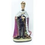 A Capodimonte figure of Prince Charles, marked Merli, 172,