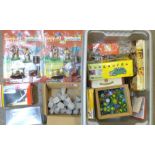 Model vehicles, toys and games including two Britains Wild West bubble packs,
