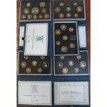 Ten Royal Mint proof coin sets
