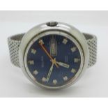 A 1970's Bulova automatic wristwatch with day and date