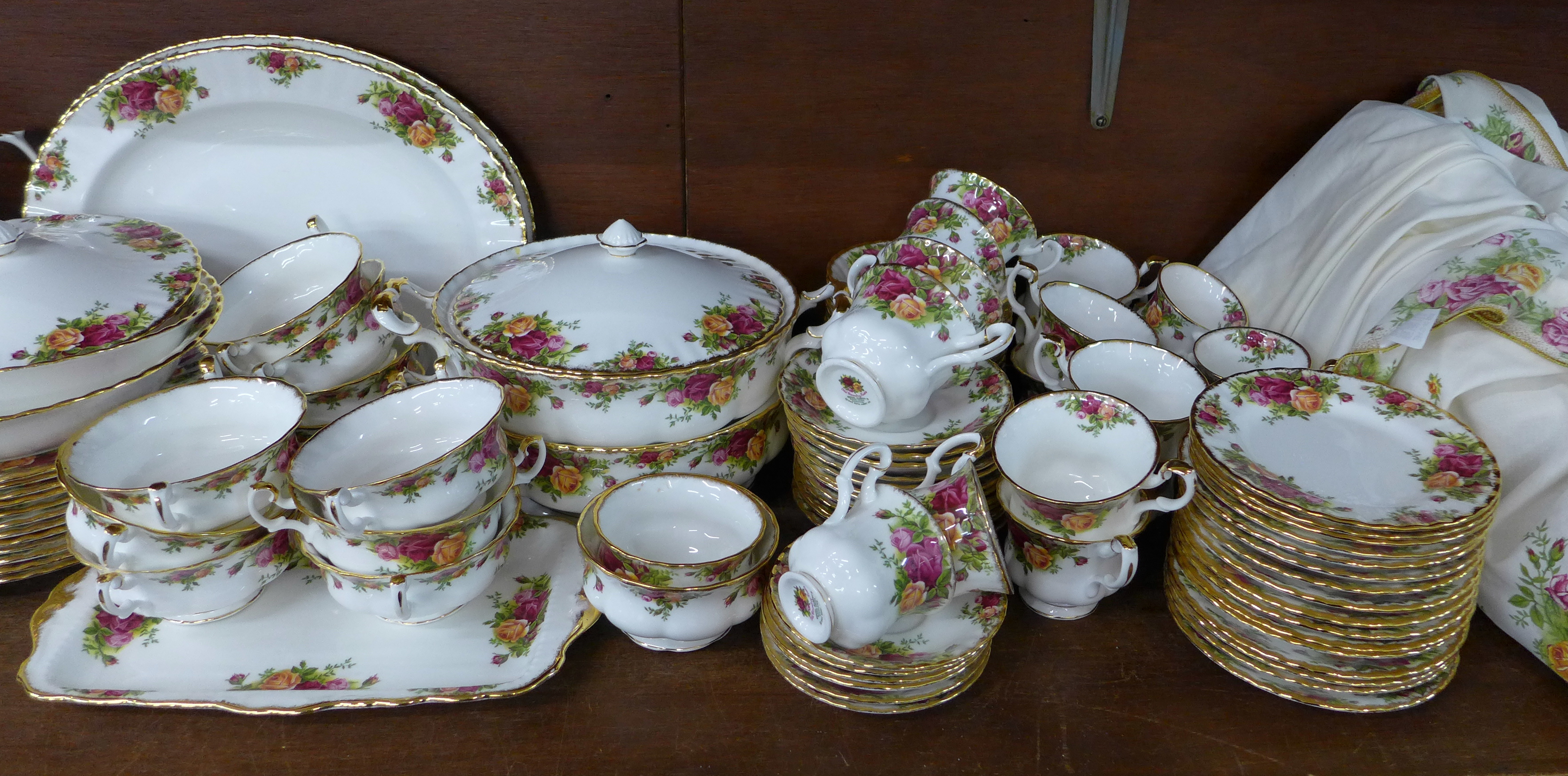A large quantity of Royal Albert Old Country Roses dinner and teaware, including coffee service, - Image 3 of 3