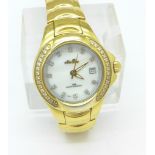 A lady's diamond set Ellesse wristwatch