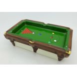 An Embassy World Snooker commemorative ashtray