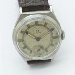 An Omega Art Deco wristwatch, bears inscription on reverse dated 22.9.