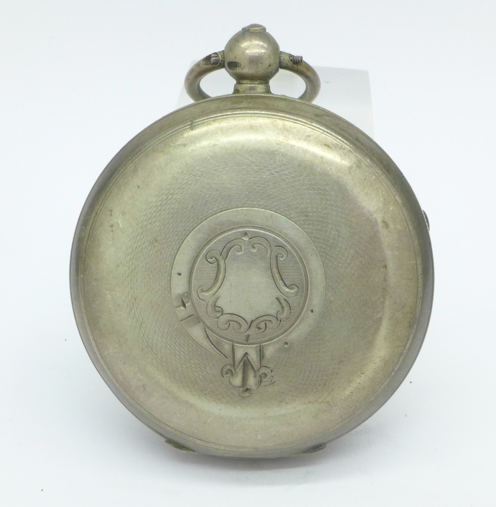 A silver English lever pocket watch, T. Edwards & Co. - Image 2 of 3