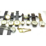Lady's and gentleman's wristwatches including Ingersoll, Sindaco,