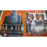 Posters including Uncle Bens, Cars, Aeroplanes, Playmate, Wanted, Perfect Murder,