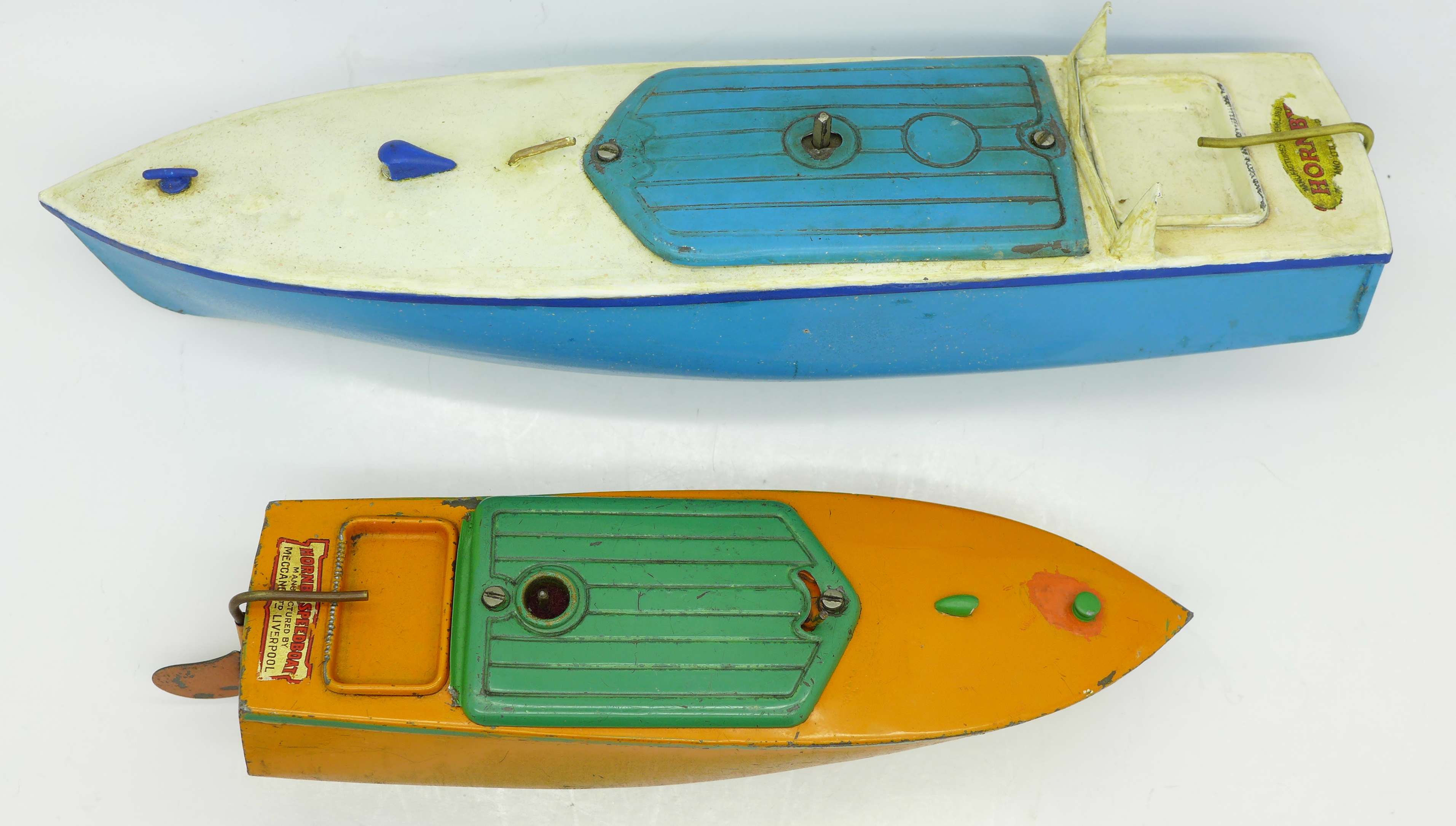 Two Hornby pre-war speedboats, - Image 3 of 3