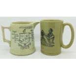 A Tykes' Motto ware jug,