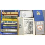 Eleven Folio Society books, Saturday Magazine 1834,