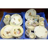 Two boxes of nursery china