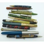 Ink pens and propelling pencils including Parker