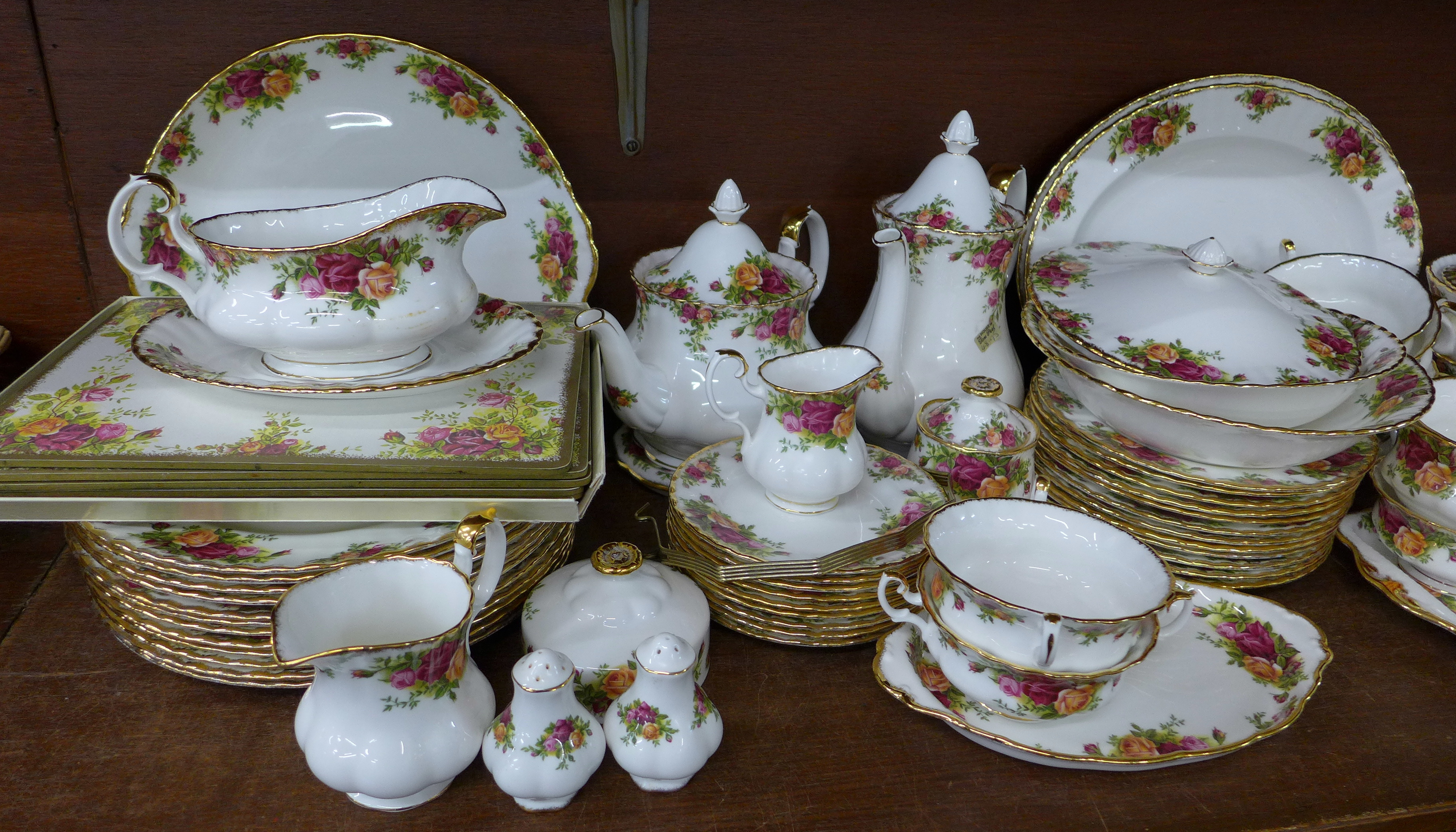 A large quantity of Royal Albert Old Country Roses dinner and teaware, including coffee service, - Image 2 of 3