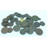 Georgian coins and tokens, etc.