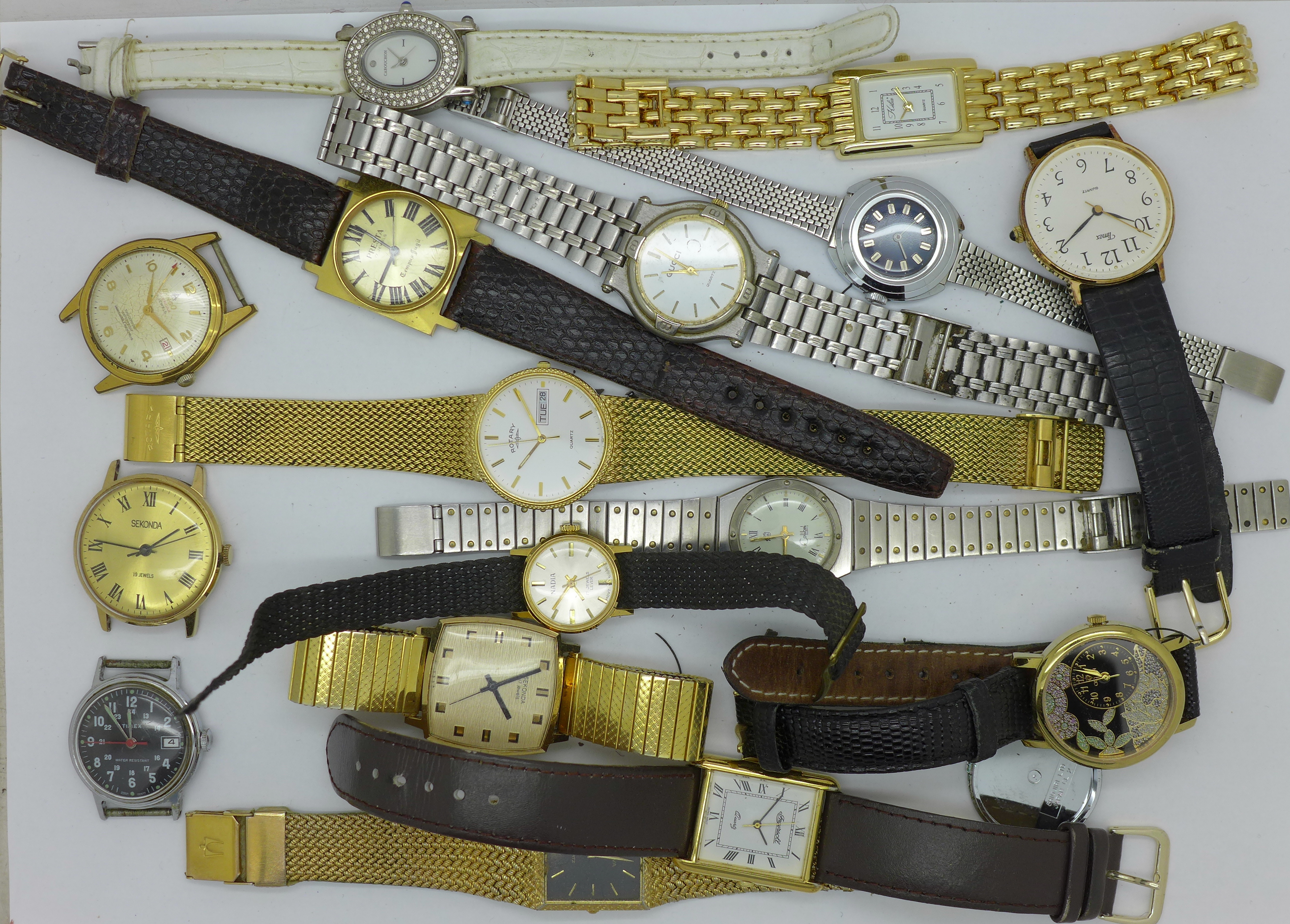 Lady's and gentleman's watches including Rotary,