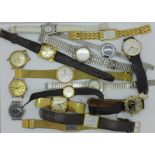 Lady's and gentleman's watches including Rotary,