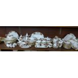 A large quantity of Royal Albert Old Country Roses dinner and teaware, including coffee service,