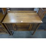 An oak washstand