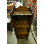 A small oak open bookcase