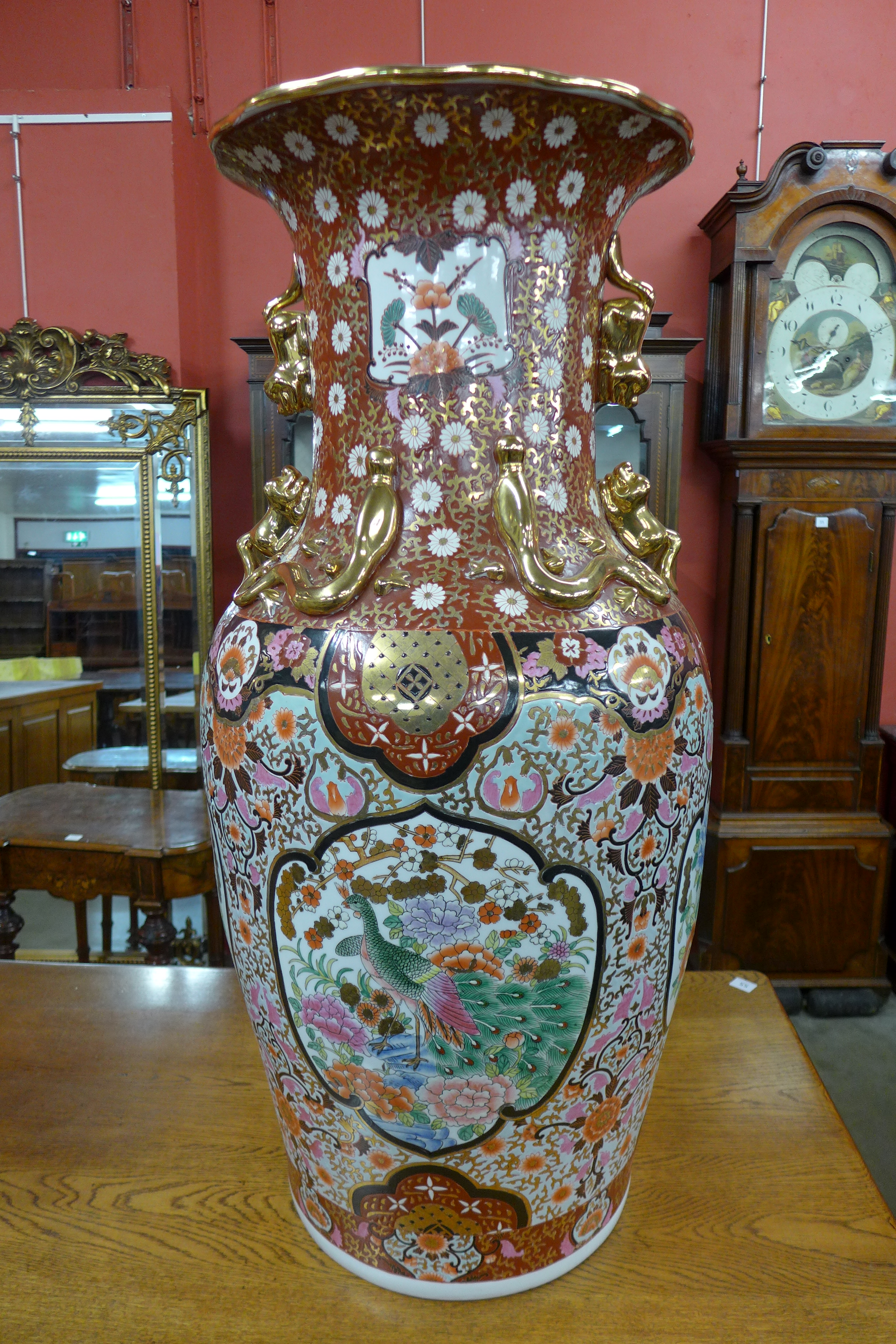 A large Chinese vase