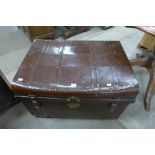 A Victorian tin trunk