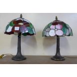 Two Tiffany style table lamps