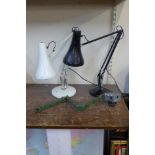 Two anglepoise lamps and another