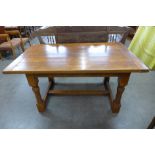 An oak refectory table