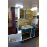 A 1960's fitted kitchen cabinet