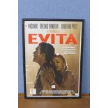 An Evita film poster