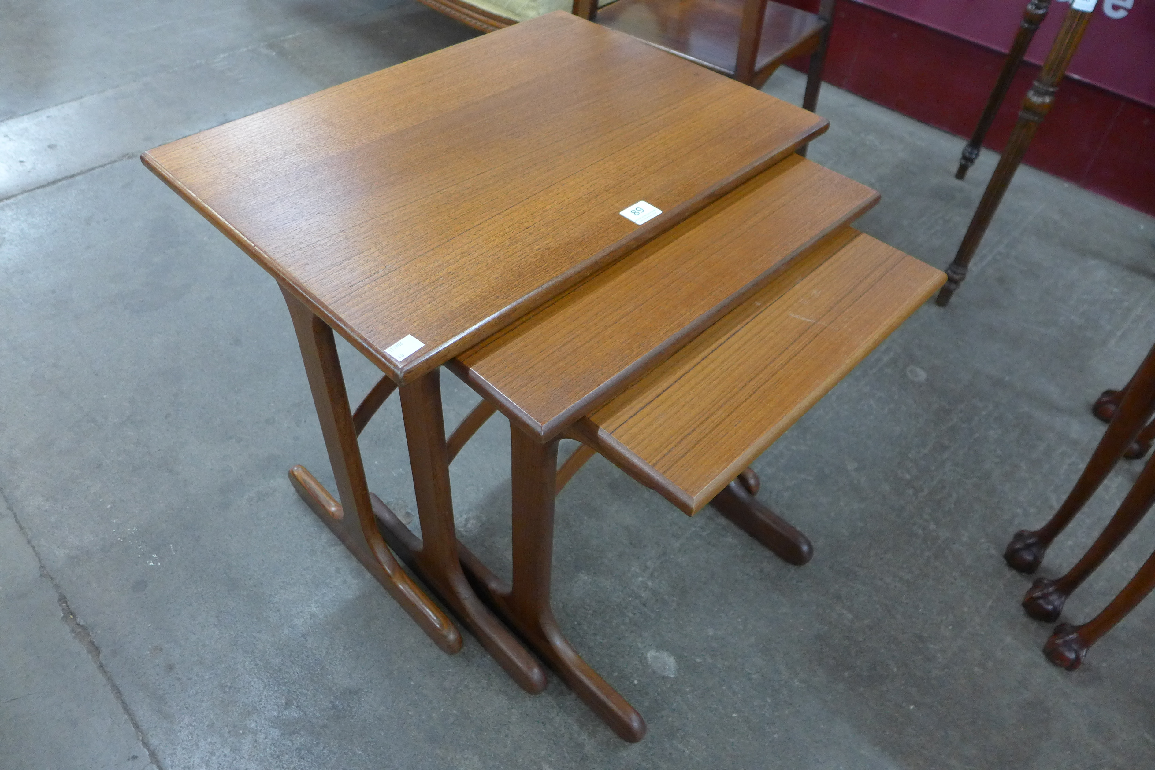 A G-Plan Fresco teak nest of tables