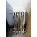 Two cast iron radiators