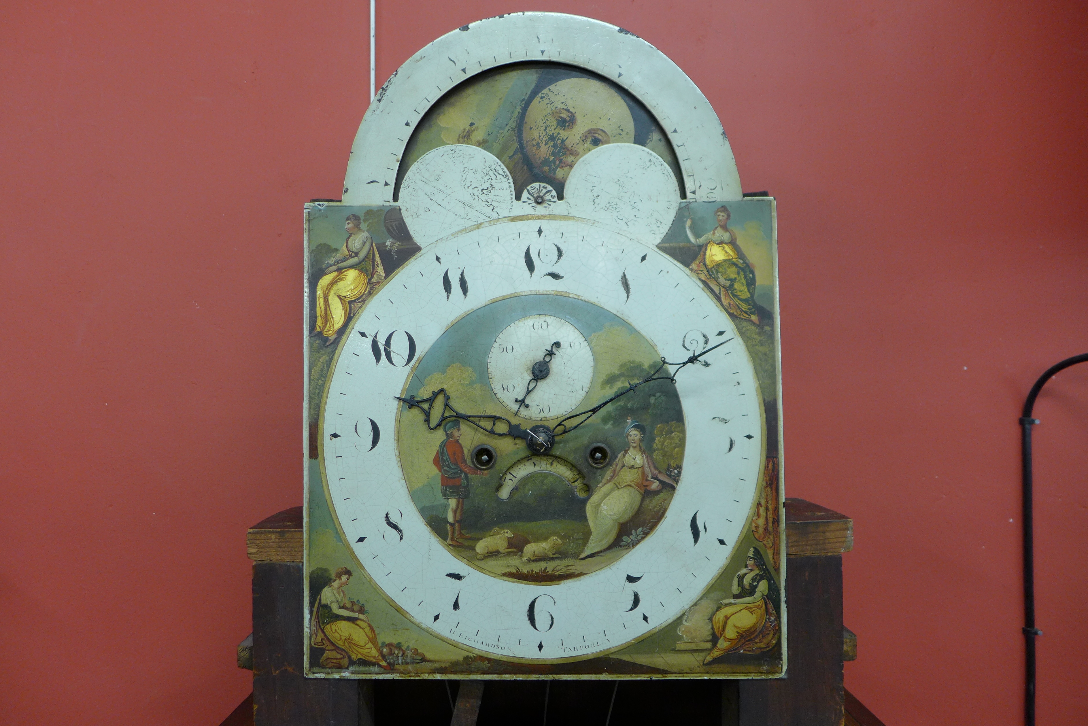 A George III inlaid mahogany 8-day longcase clock, - Image 2 of 4